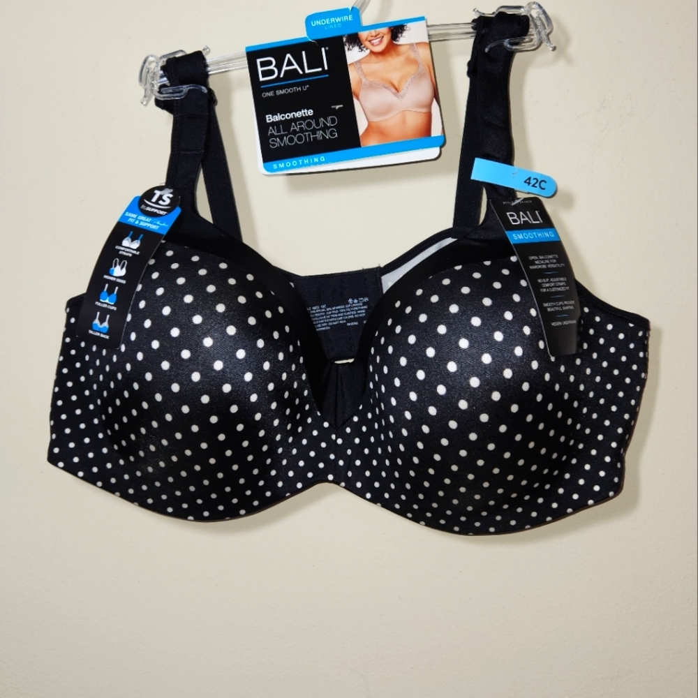 Bali Women's One Smooth U Balconette Underwire Bra DF4823 Size 42C